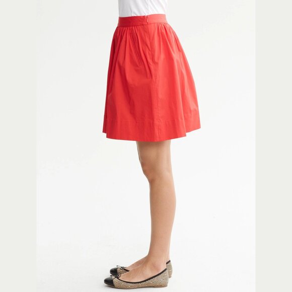 Banana Republic Stretch Cotton Poplin Circle Skirt Black Size 12 NWT - Picture 3 of 8